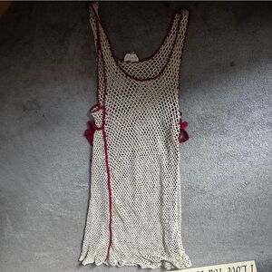 Anthropologie Bel Kazan Crochet Maxi Swim Cover